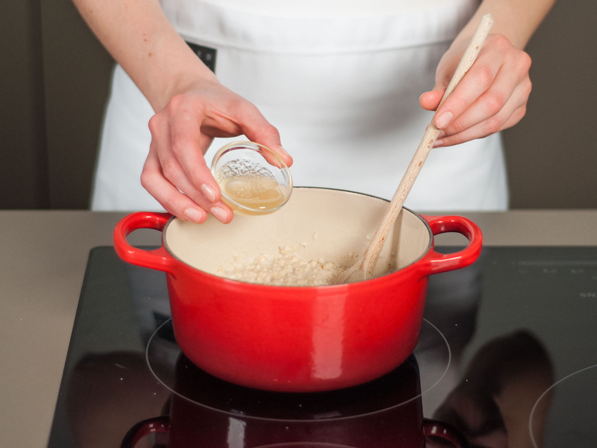 Quick almond porridge