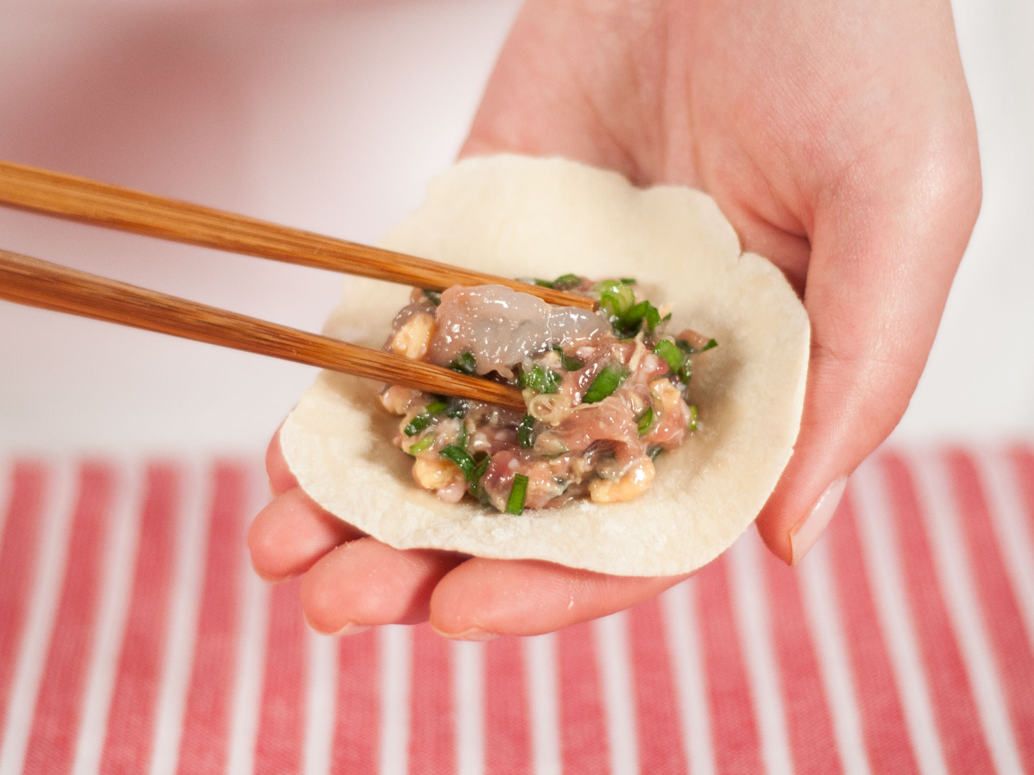 Three savory dumplings