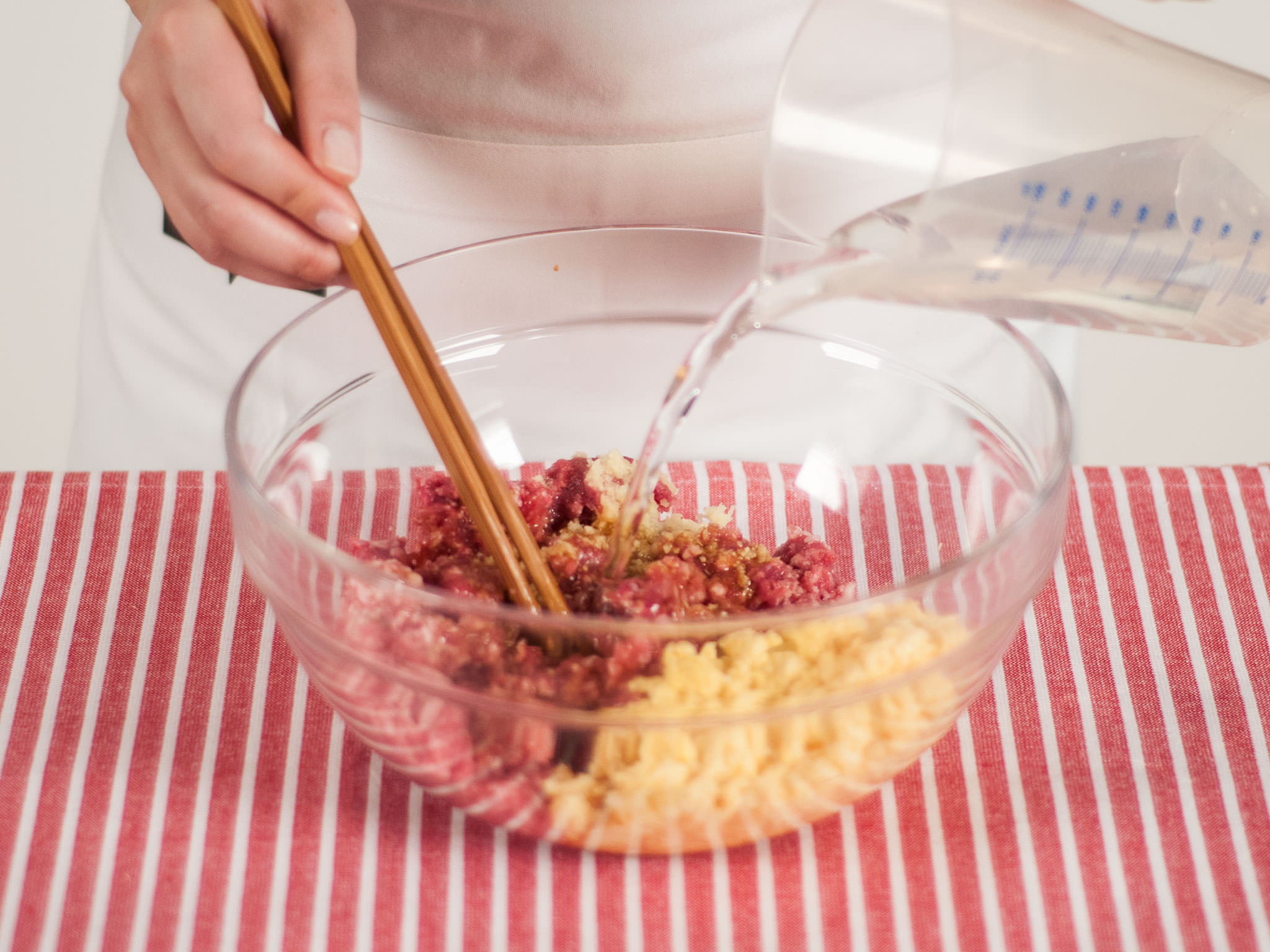 Three savory dumplings