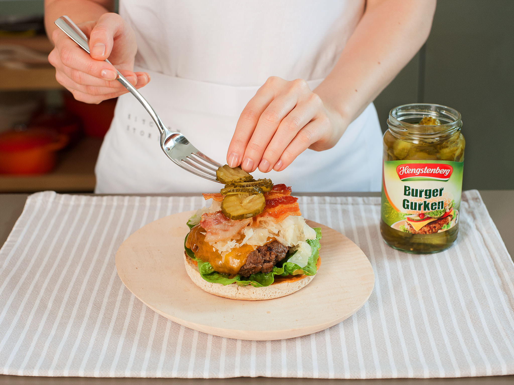 Bacon and Sauerkraut Cheeseburger