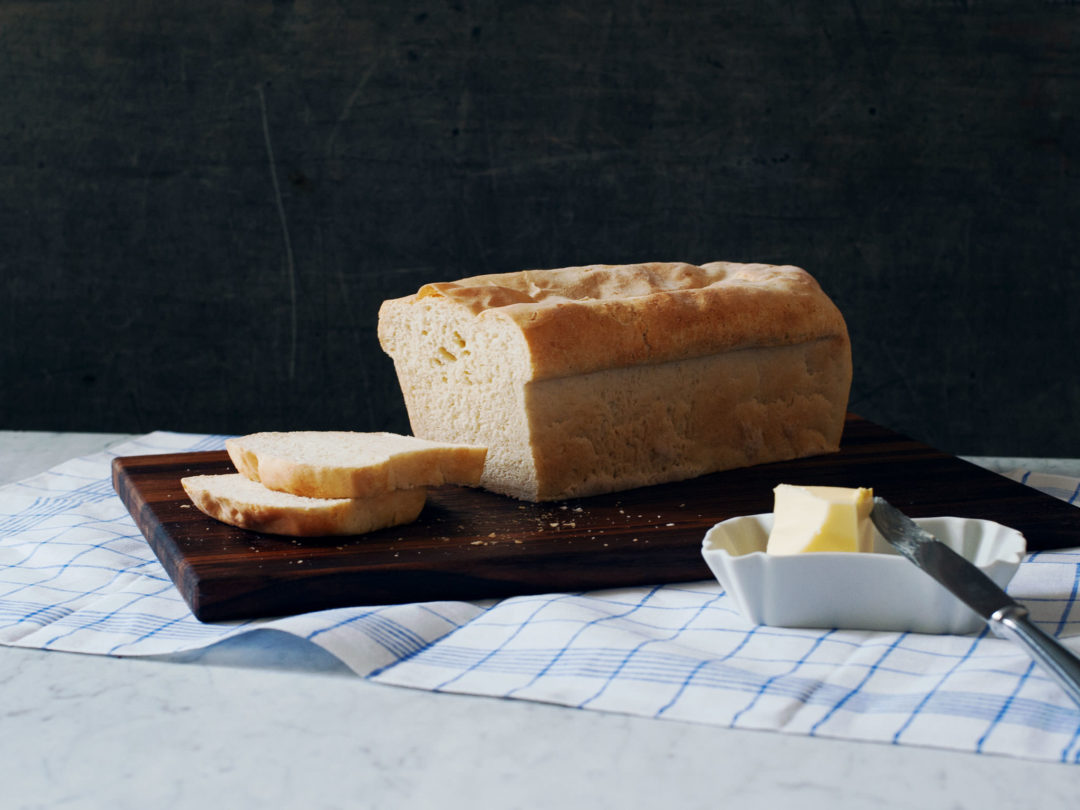 Homemade white bread