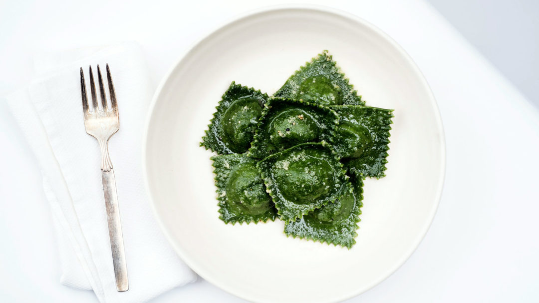 Ravioli Verdi With Butter, Parmesan and Pepper