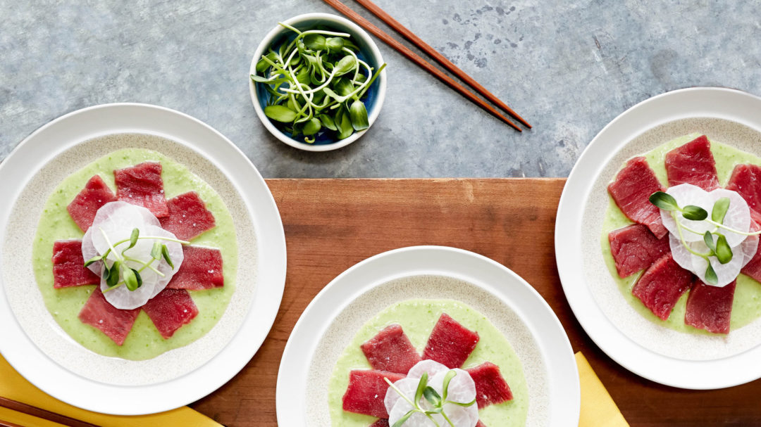 Tuna Sashimi With Hearts of Palm