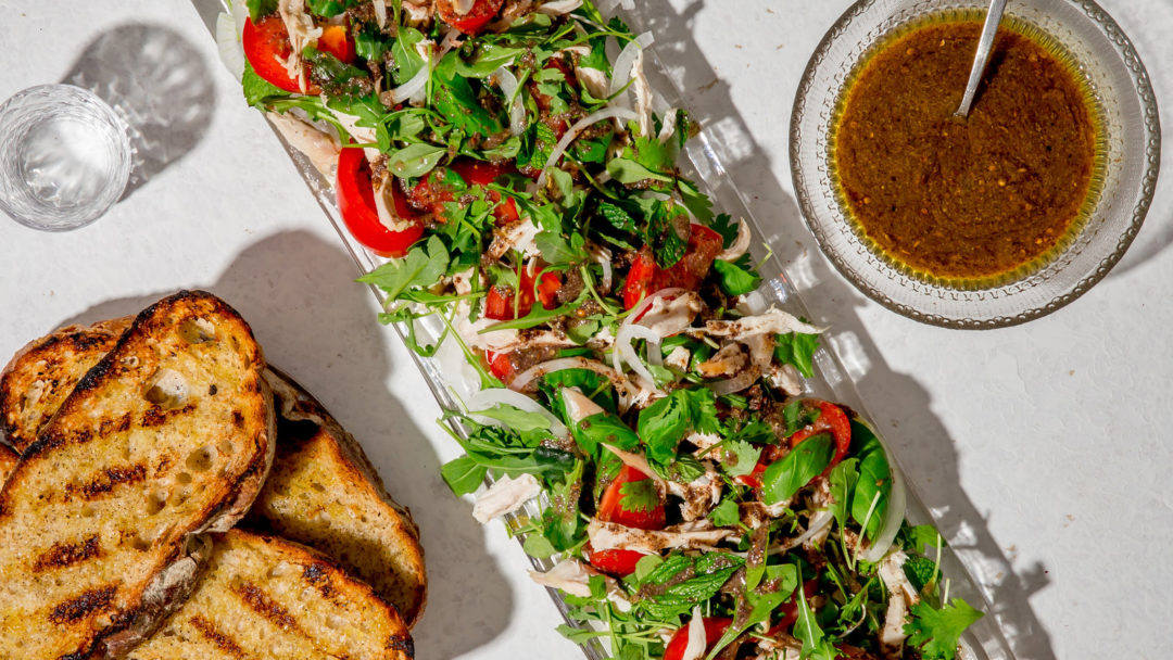 Chicken and Tomato Salad With Sumac and Herbs