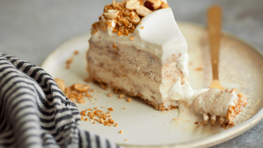 Salty Peanut-Pretzel Ice Cream Cake