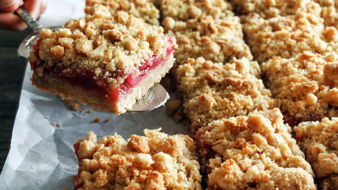 Cranberry-Pear Crumble Bars