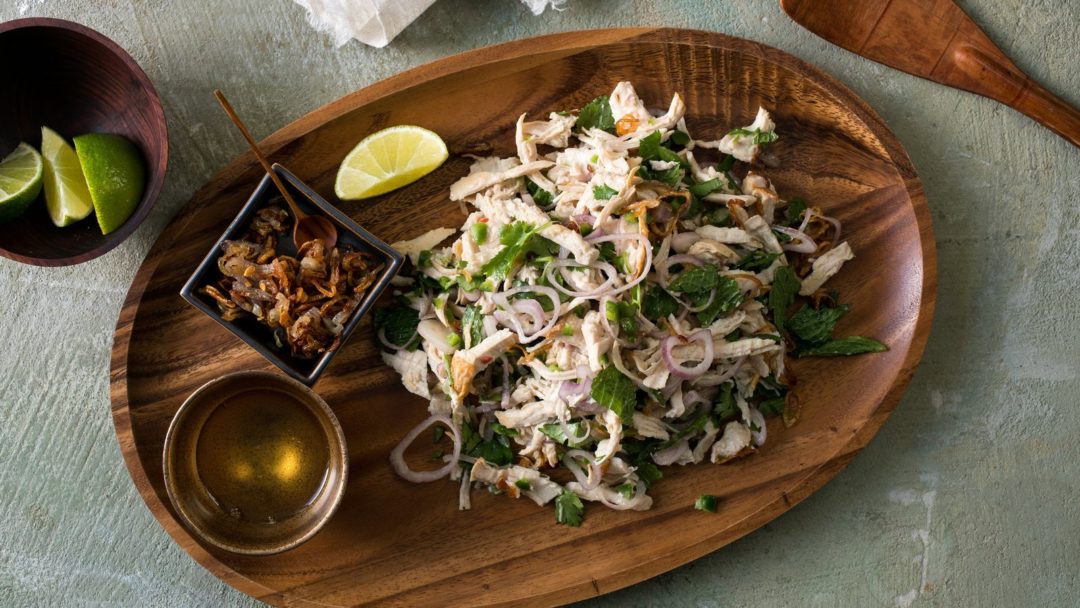 Turkey Salad With Fried Shallots and Herbs
