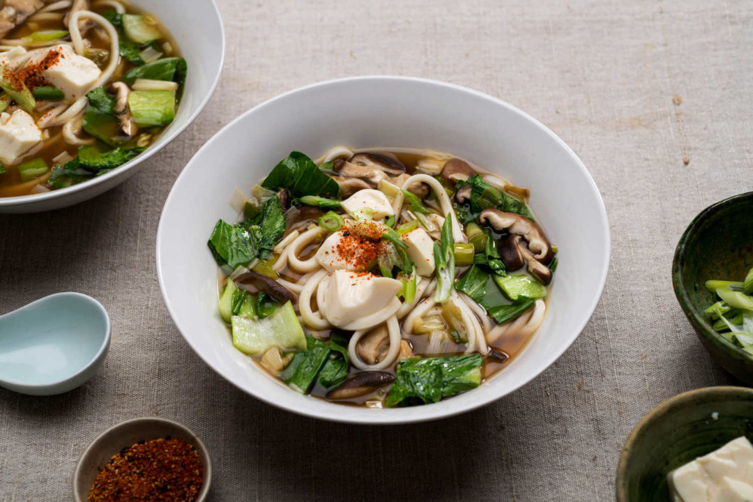 Mushroom Udon Noodle Bowl