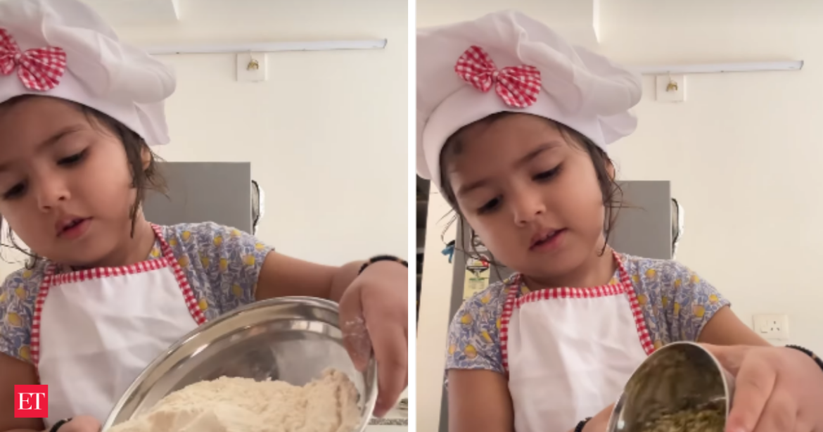 “Cute little chef” Little girl wins hearts with adorable dal dhokli cooking video, internet calls her “world’s best little chef” "Cute little chef" Little girl wins hearts with adorable dal dhokli cooking video, internet calls her “world's best little chef”