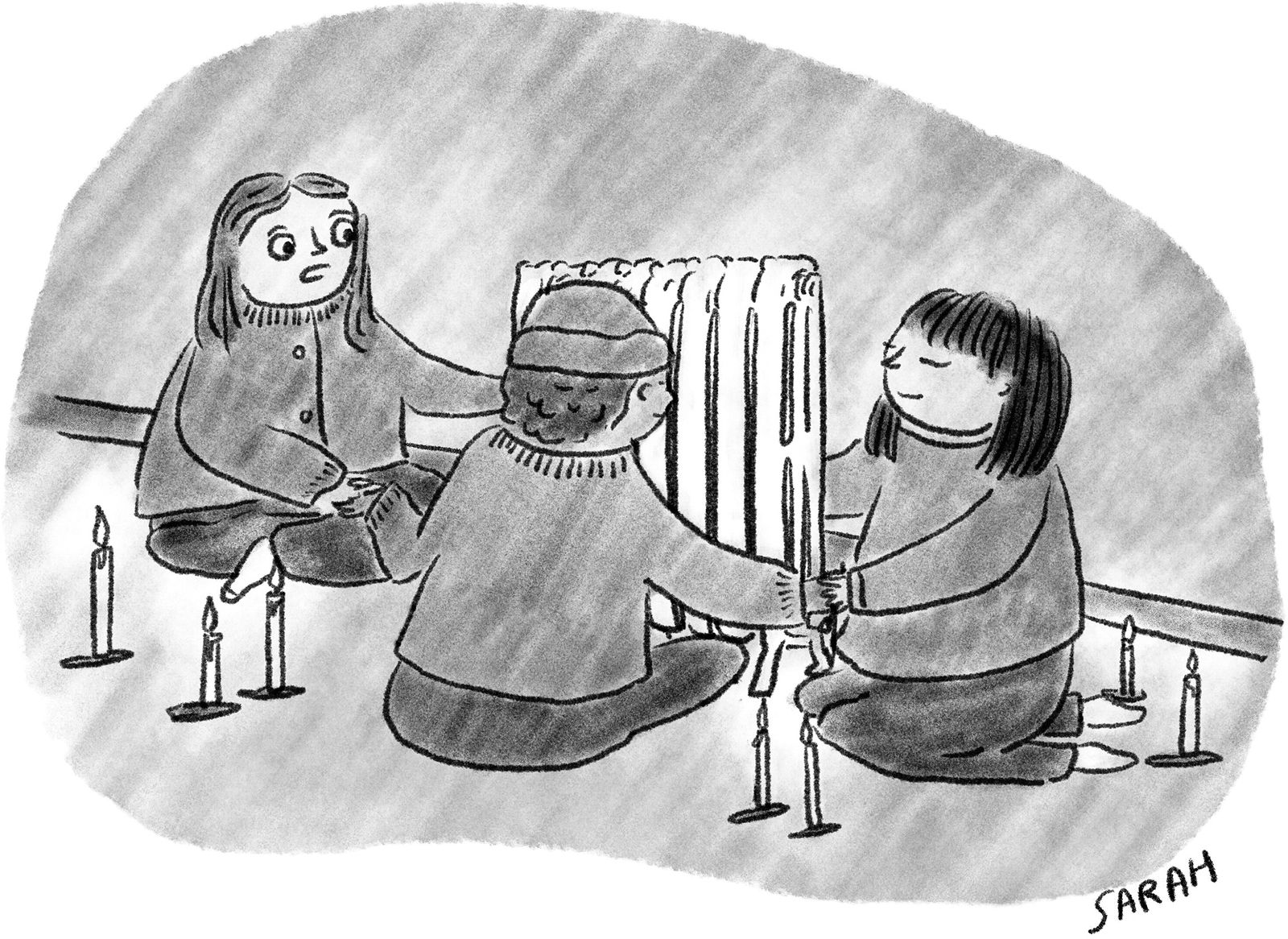 “Radiator spirit we implore you to turn on and heat our apartment to a reasonable temperature thats not too too hot. . . .”