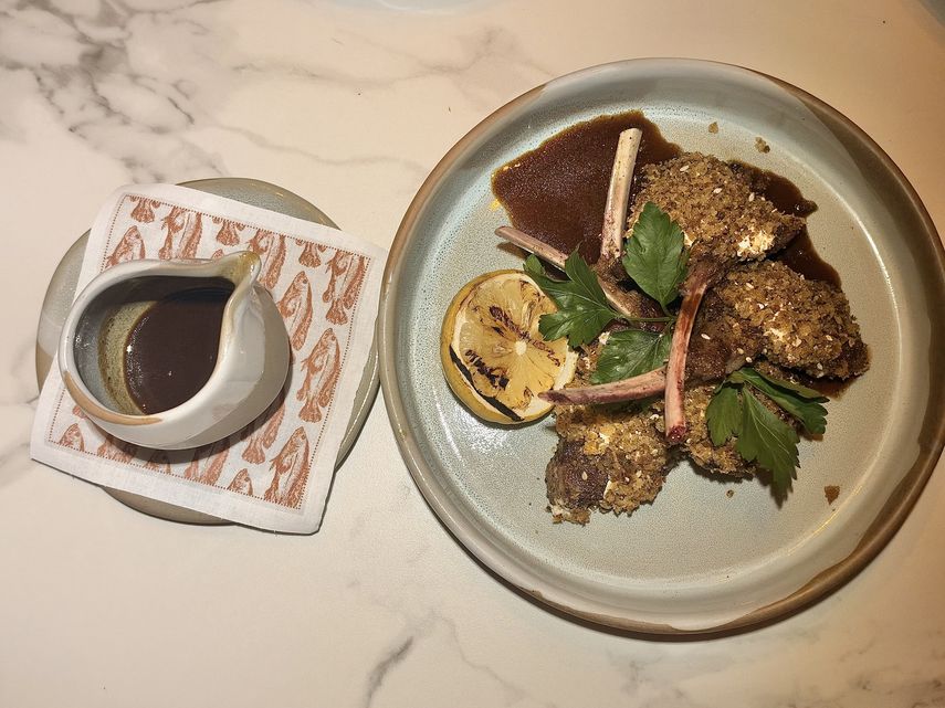 Lamb chops, a dish by Chef John Iatrellis.