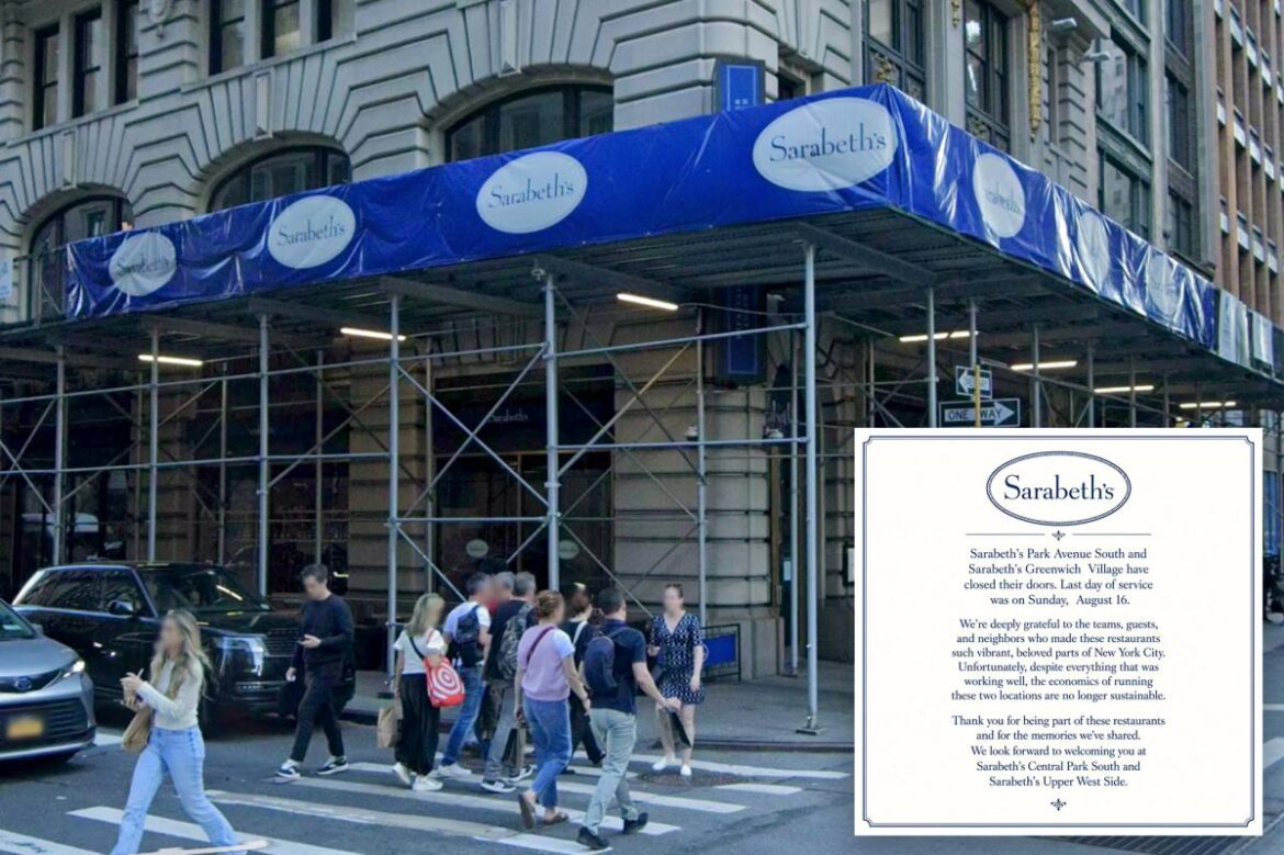 Popular NYC brunch restaurant Sarabeth’s closes two stores Popular NYC brunch restaurant Sarabeth's closes two stores