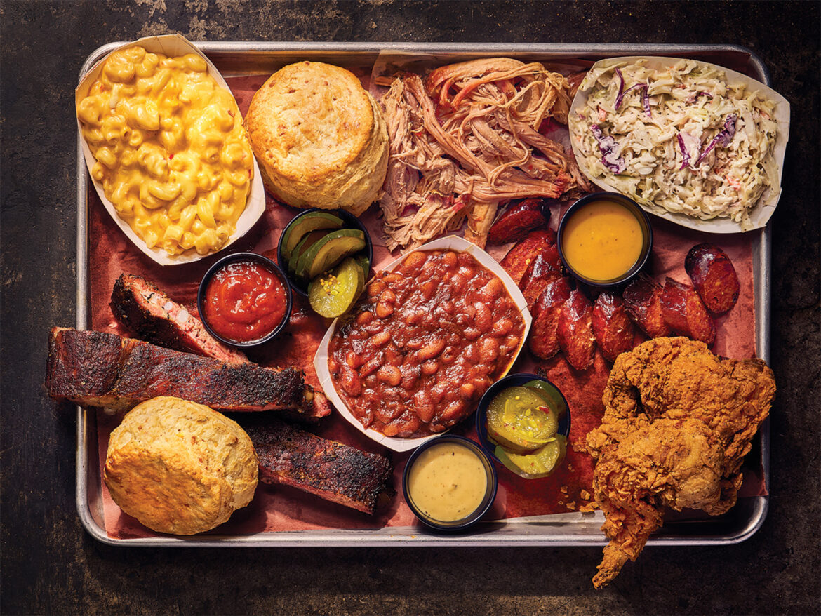 The 12 Best Barbecue Restaurants in Denver and Beyond Pulled pork and brisket and fried chicken, surrounded by a bunch of sides like mac and cheese