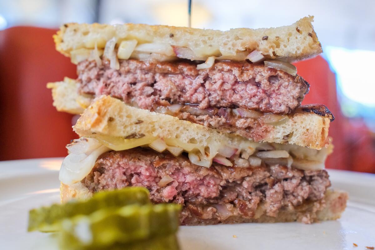 The patty melt at Pann's Restaurant in Westchester.