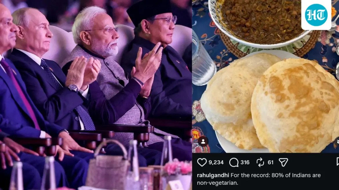 ‘Indian non-veg food is delicious’: Rahul Gandhi’s veiled dig at BRICS Summit menu ‘Indian non-veg food is delicious’: Rahul Gandhi's veiled dig at BRICS Summit menu