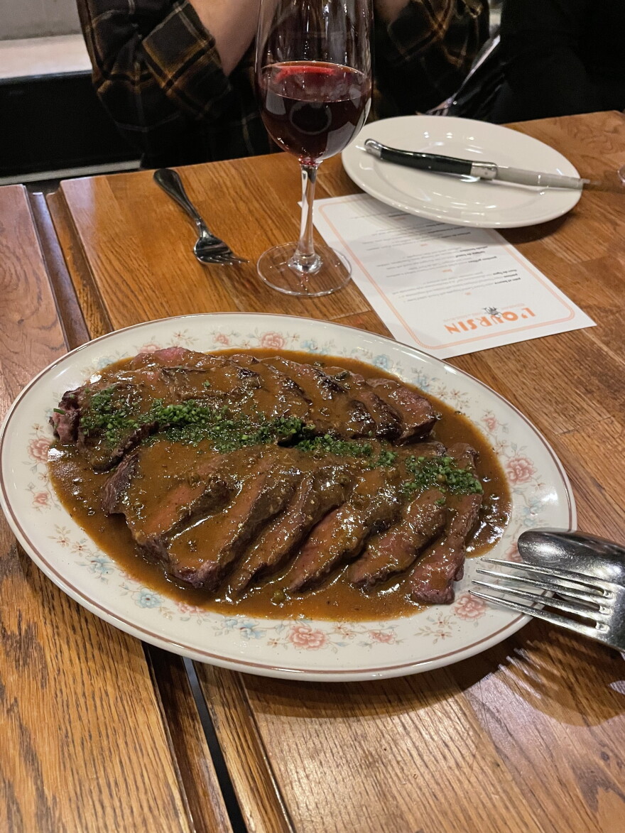 Steak (minus frites) at L'Oursin in Seattle's Central District
