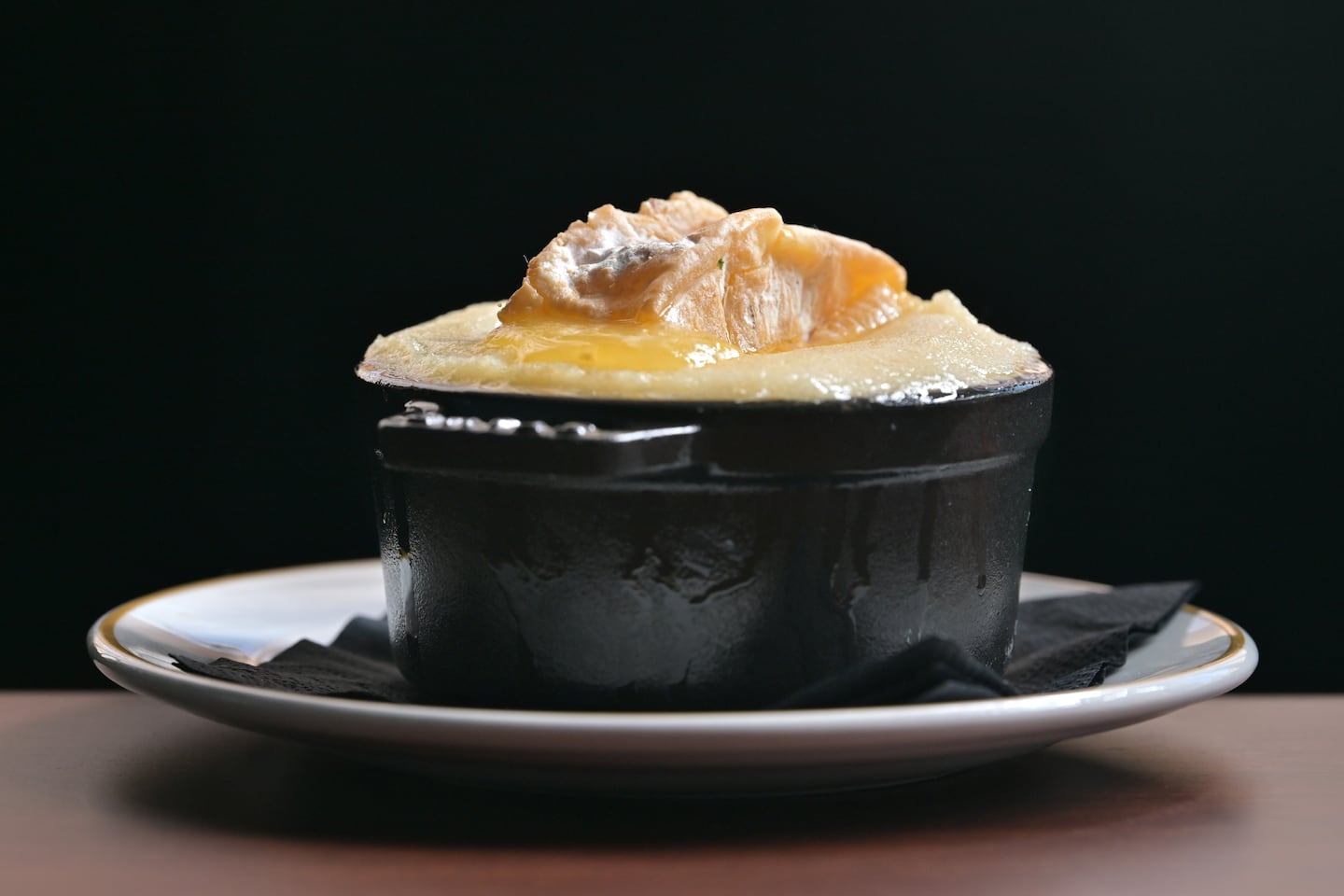 Among the many ways to eat potatoes at Hawksmoor: mashed, with a creamy, melty hunk of Tunworth cheese dunked in the center.