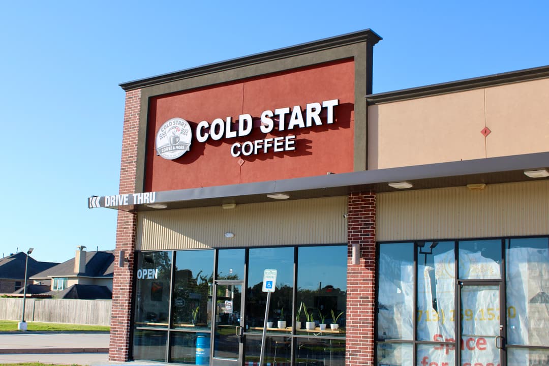 exterior of coffee shop