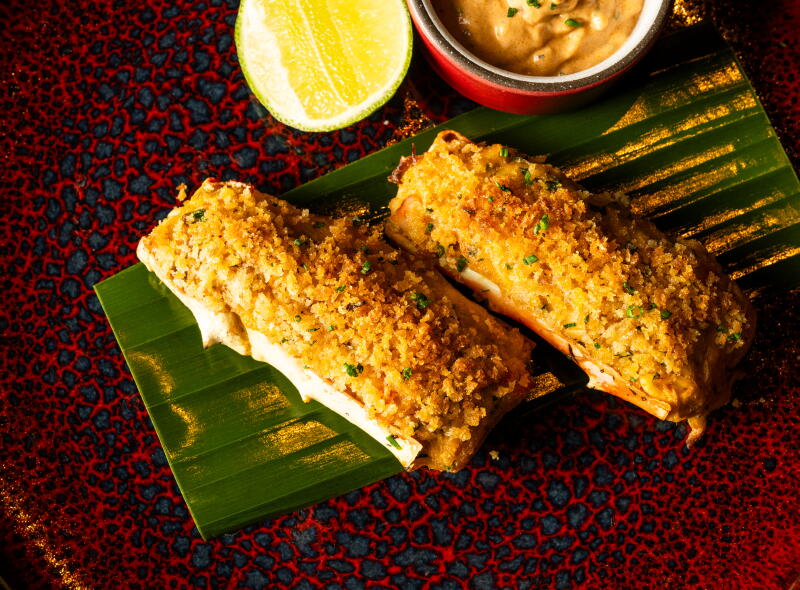 Alaskan red king crab cakes from Maroon
