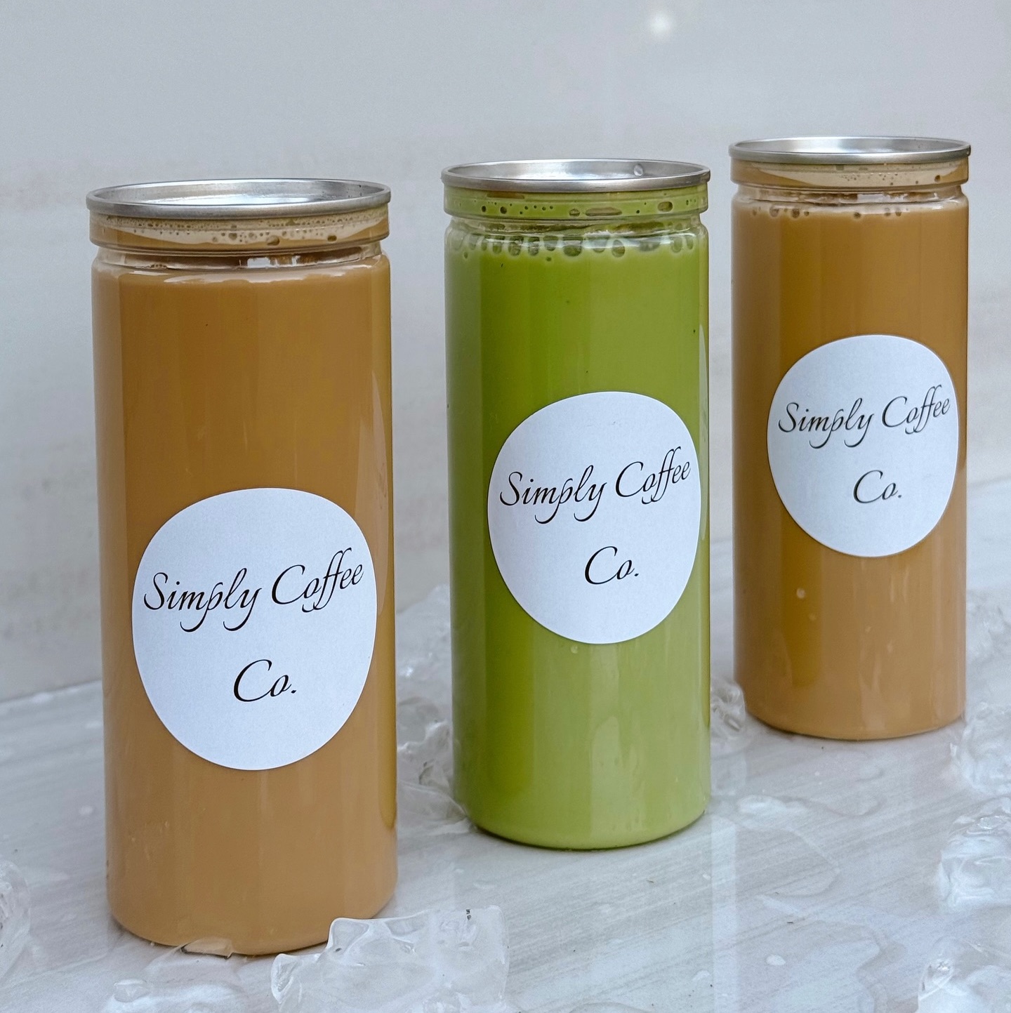 Canned drinks at Simply Coffee.