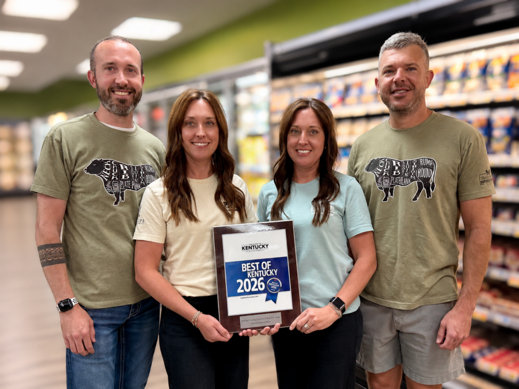 Phillips Family Grocery & Butcher Shop receives 2026 Best of Kentucky Award Phillips Family Grocery & Butcher Shop receives 2026 Best of Kentucky Award