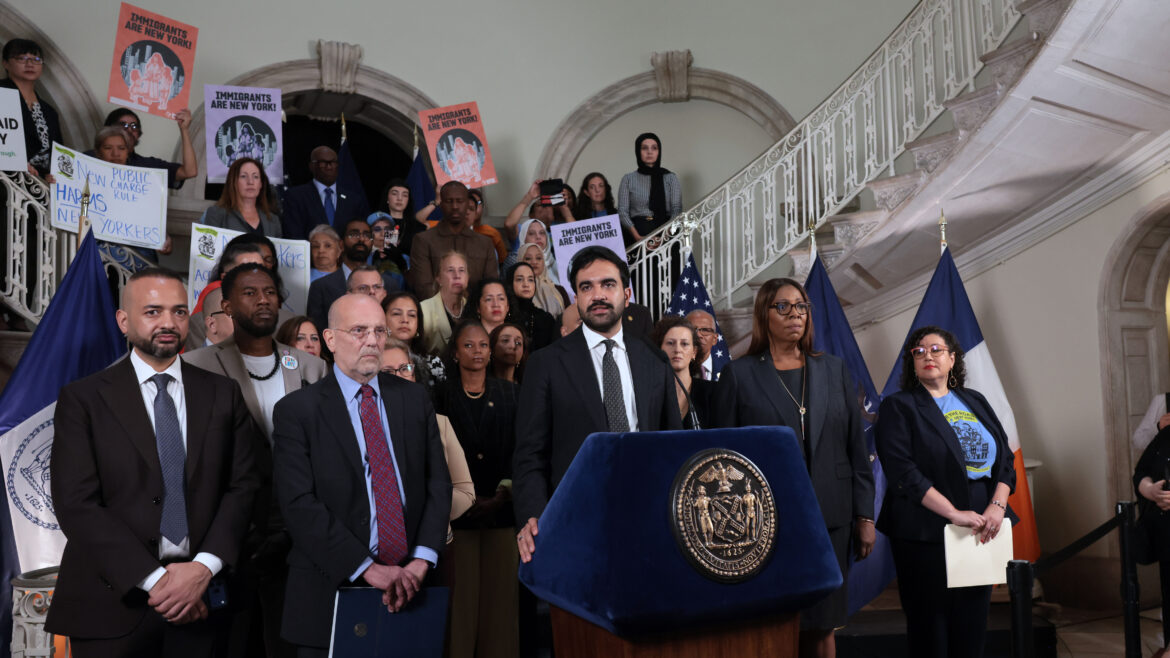 Mayors and states sue Trump over new green card restrictions Mayors and states sue Trump over new green card restrictions