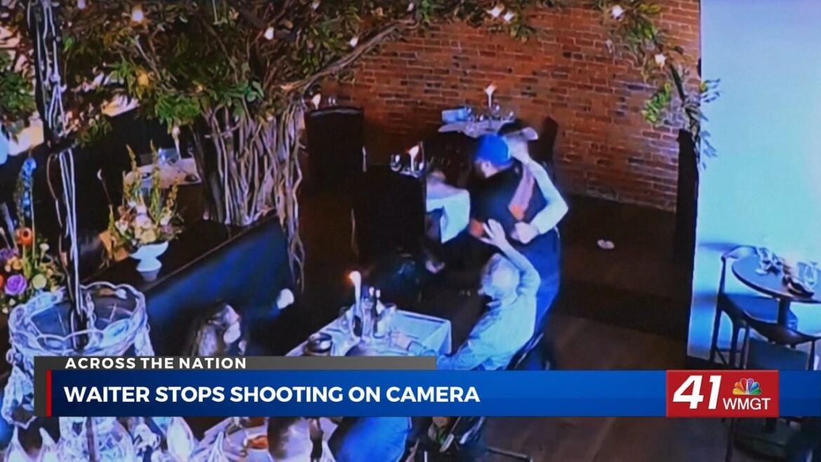 Ohio waiter tackles man convicted of trying to shoot ex-wife in restaurant Ohio waiter tackles man convicted of trying to shoot ex-wife in restaurant