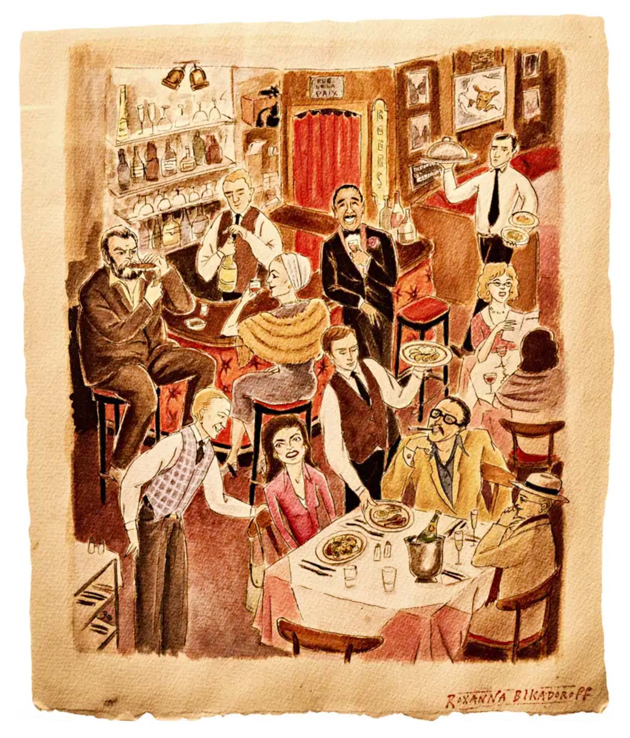 An old illustration of the Le Veau scene. © Le Veau d'Or
