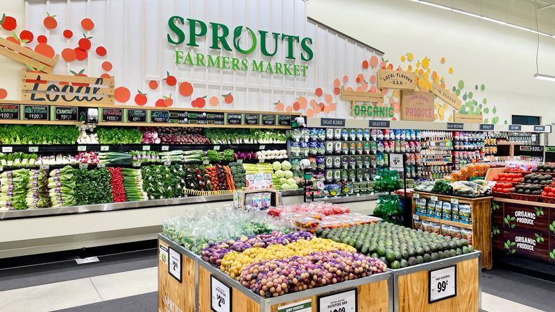 Interior of Sprouts Farmers Market grocery store produce section (Credit: Sprouts Farmers Market LLC.)