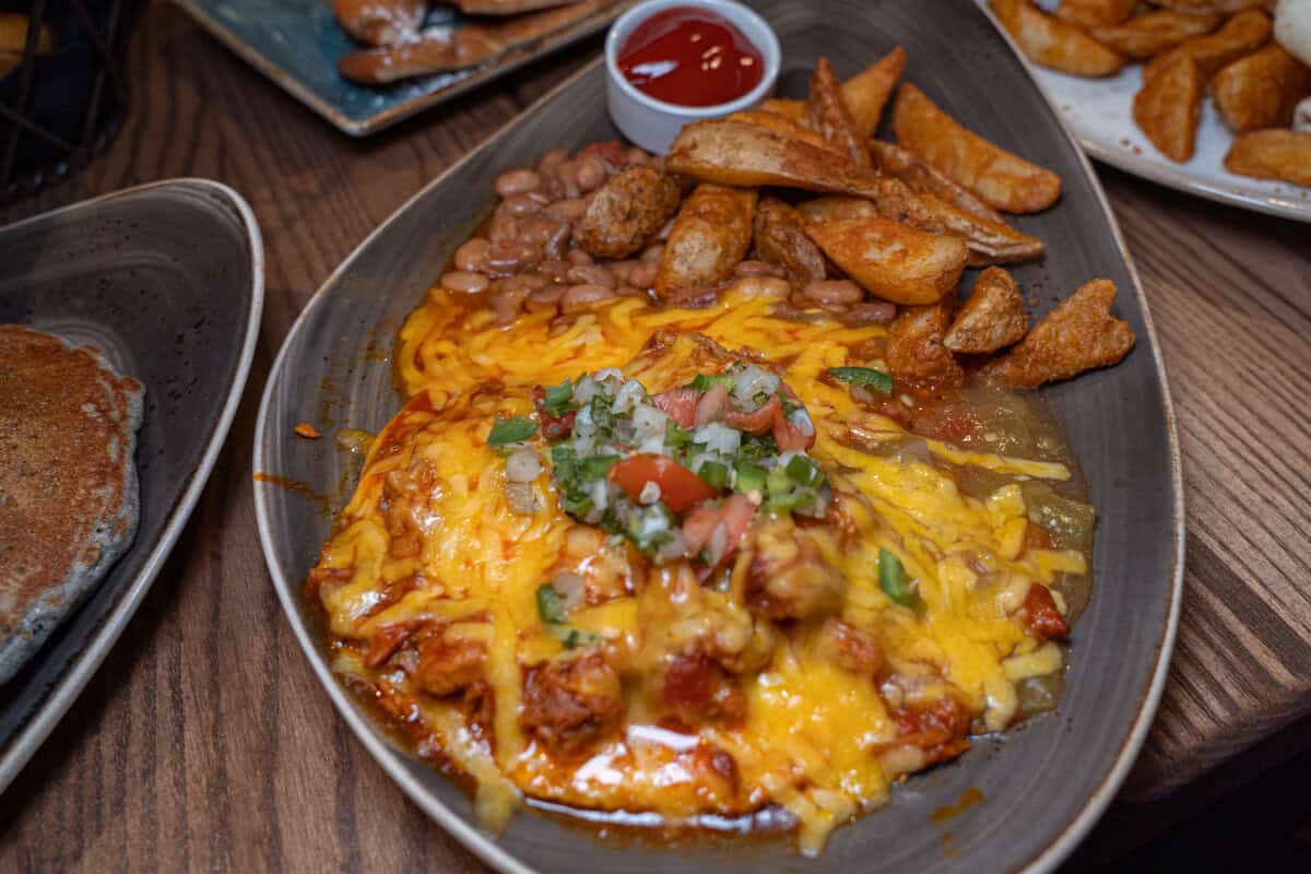 colorful Mexican dish