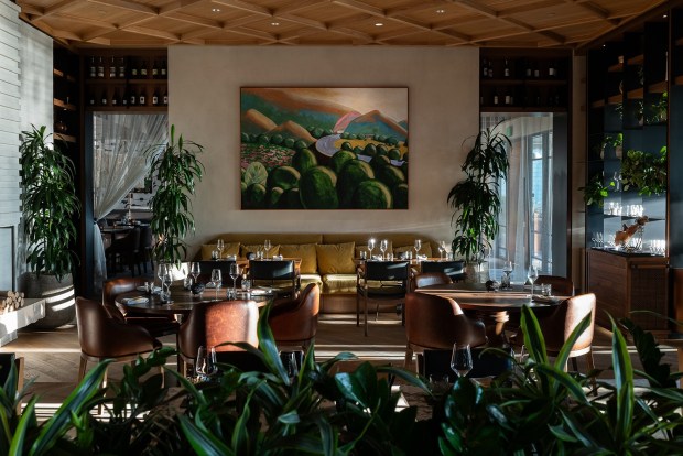 The dining room at Valle, a contemporary Mexican tasting-menu restaurant in downtown Oceanside. (Valle)