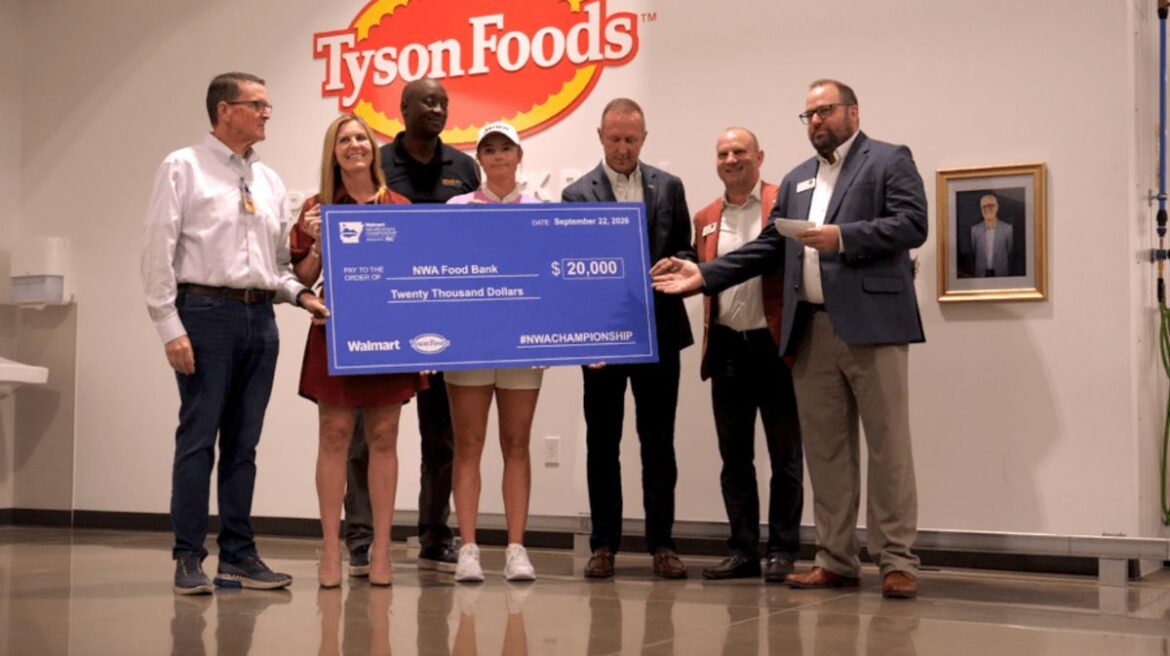 NWA Food Bank receives donation to kick off Walmart NW Arkansas Championship week NWA Food Bank receives donation to kick off Walmart NW Arkansas Championship week