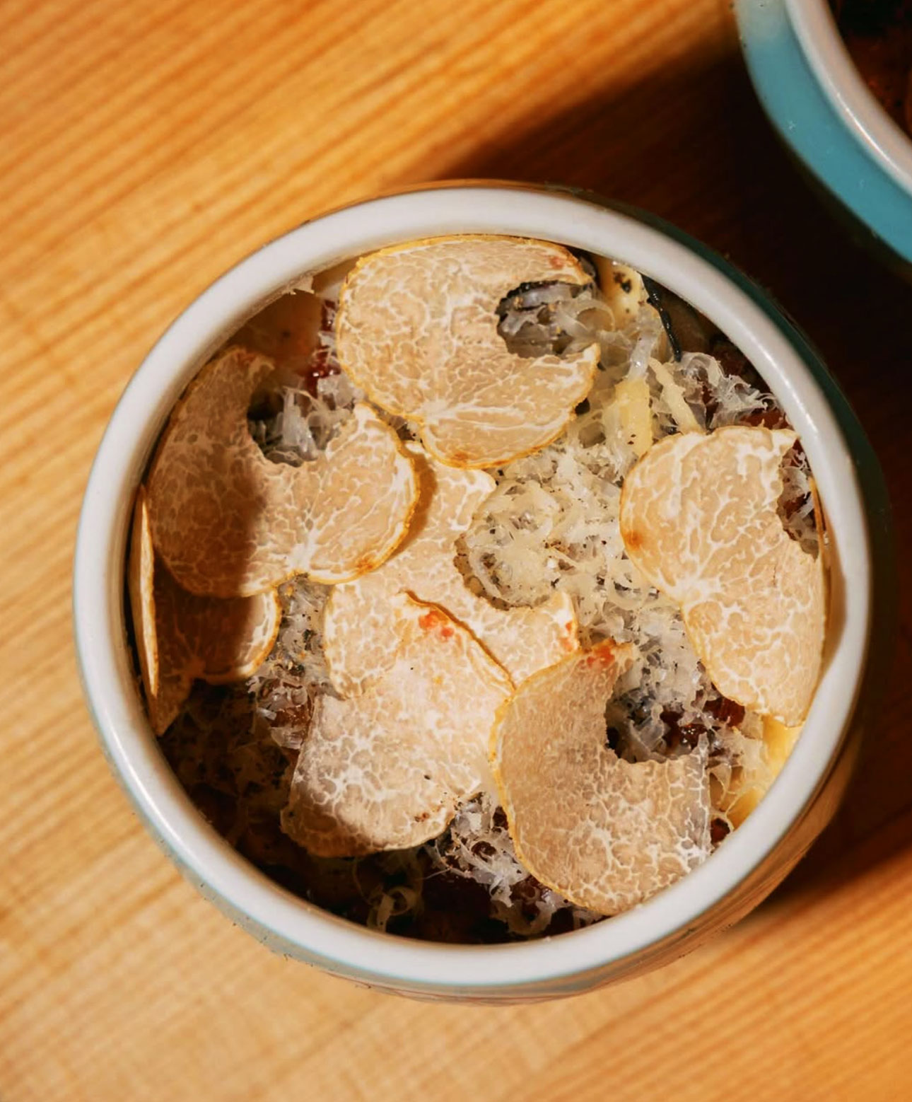 Kinjo starts with a chawanmushi base, typically made with dashi, soy sauce, mirin, egg, bonito flakes, kombu, Parmesan rind and pancetta. © Keir Magoulas/Kinjo