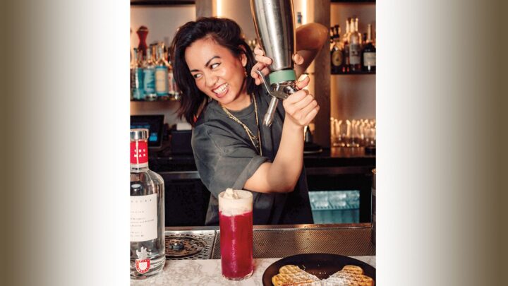 Kristine Gutierrez salutes her Nordic homeland at Kabin in New York City, where the cocktails are all on-theme