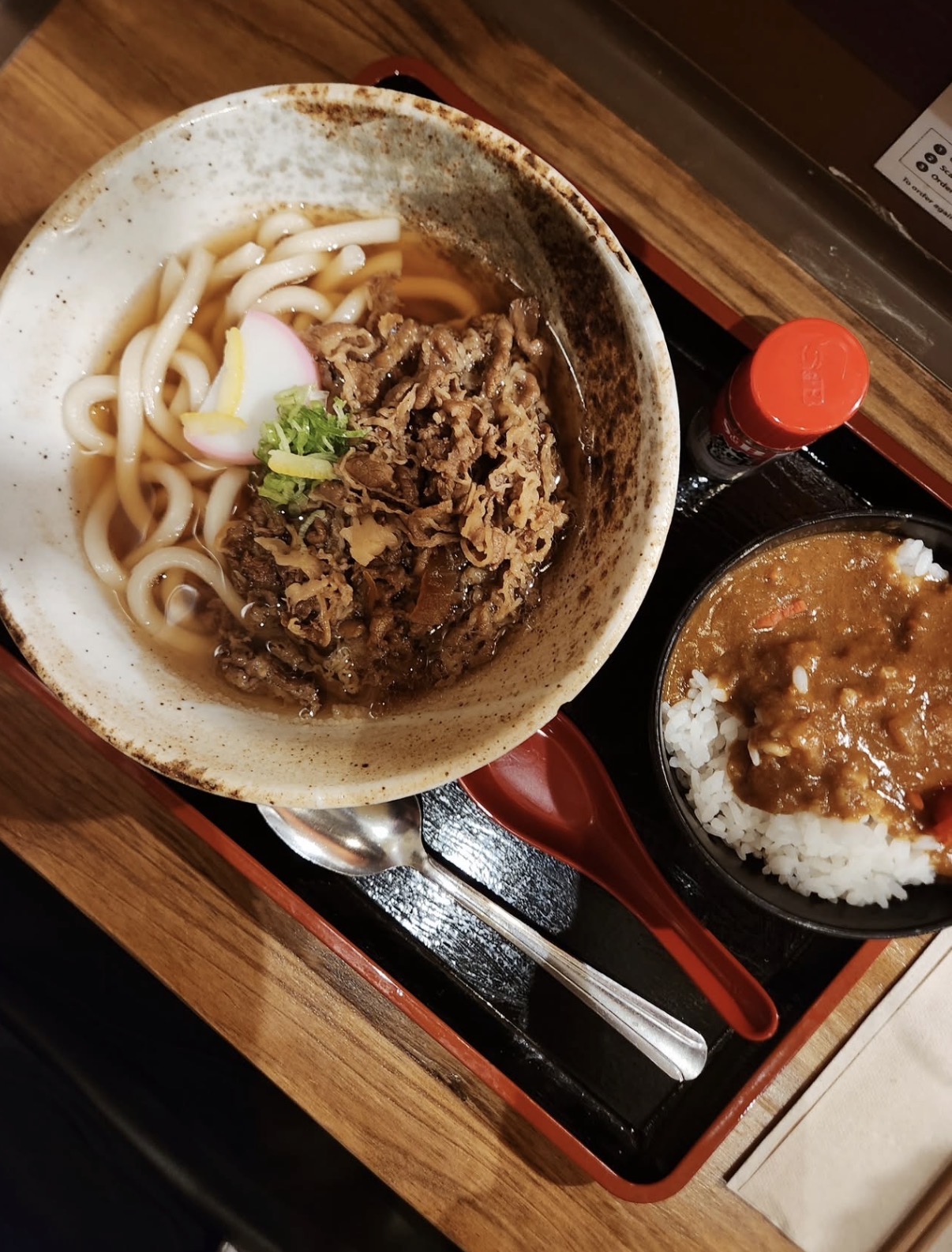 Don udon beef udon set