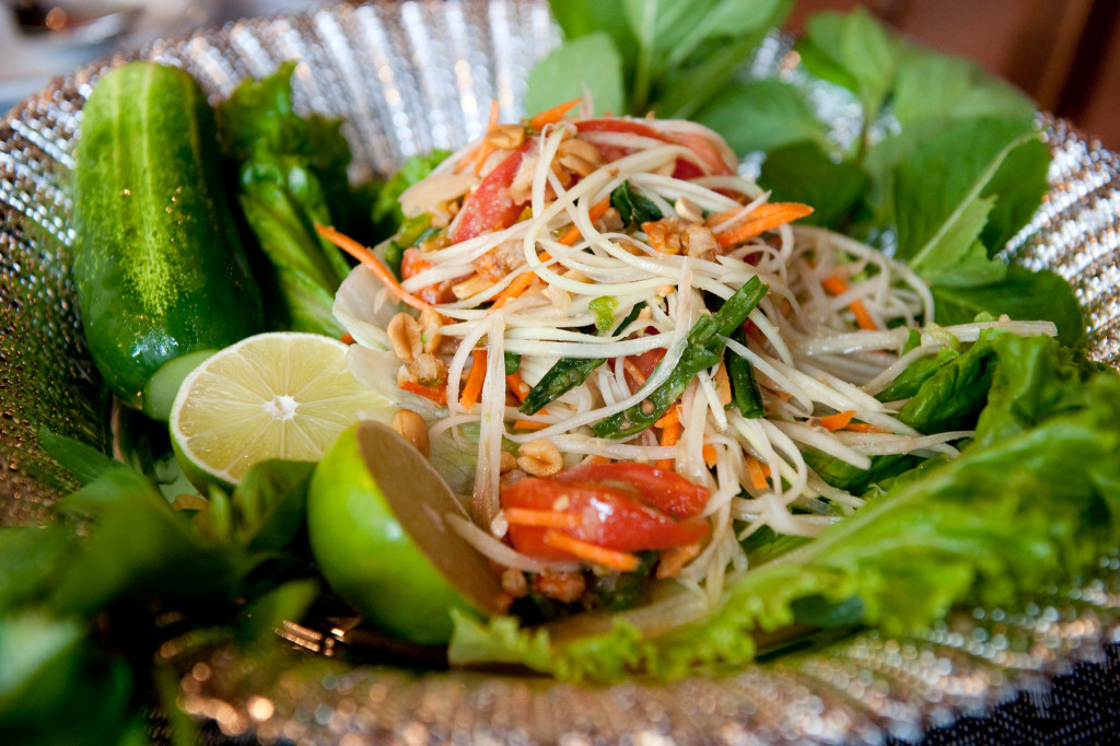 Chicken With Lime, Chili and Fresh Herbs (Larb Gai)