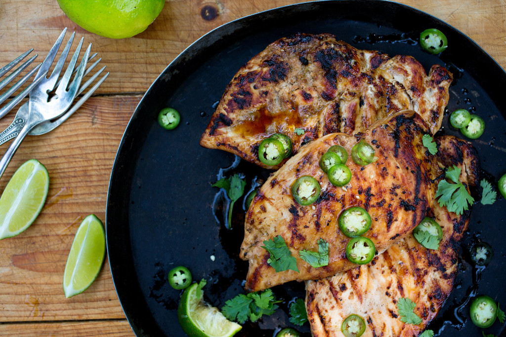Grilled Sesame Lime Chicken Breasts