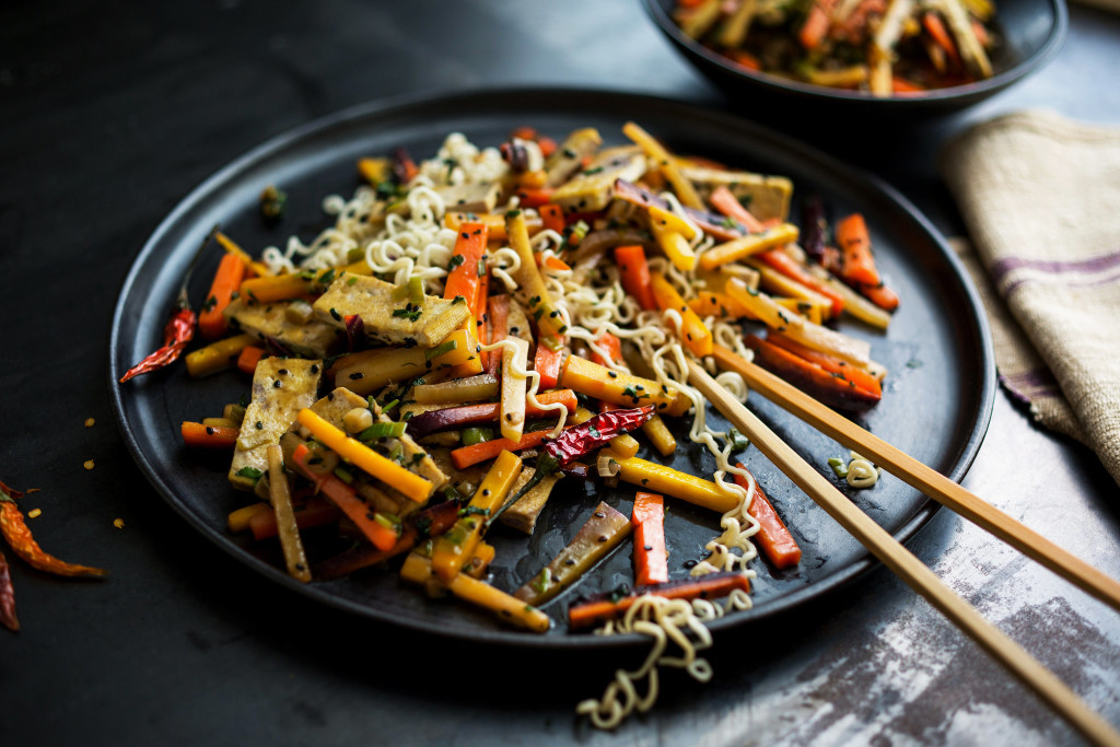 Rainbow Carrot Stir-Fry