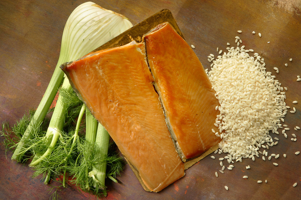 Risotto With Smoked Trout