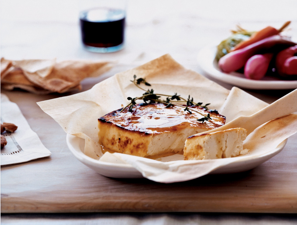 Roasted Feta With Thyme Honey