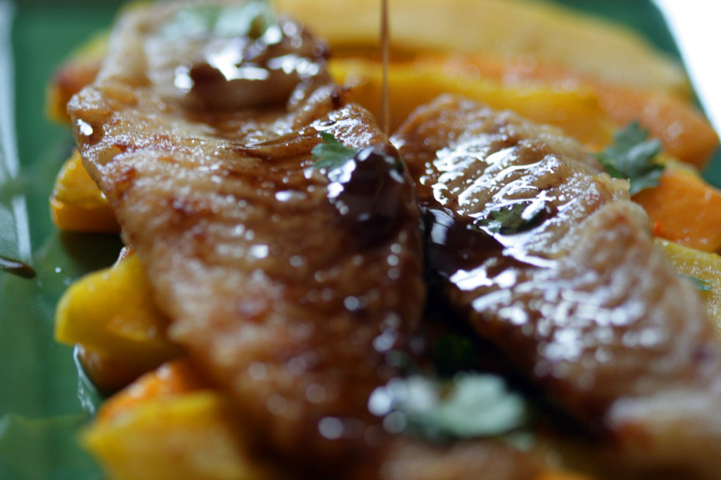 Roasted Winter Squash With Seared Cod