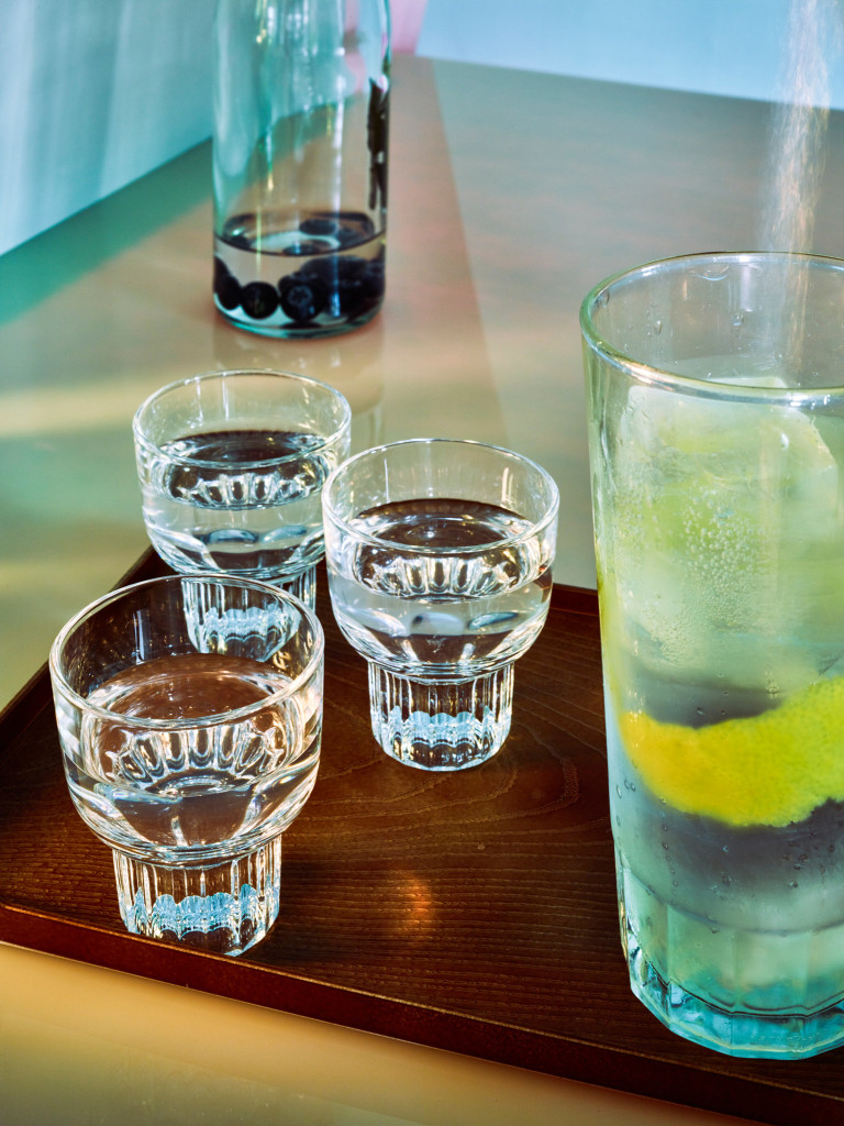 Soju and Tonic With Lemon-Lime Syrup