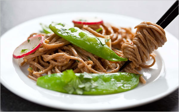 Stir-Fried Snow Peas With Soba