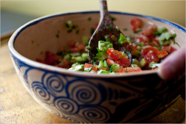 Zucchini and Avocado Salsa Salad