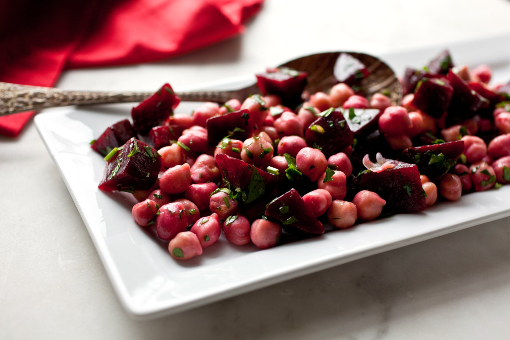 Beet and Chickpea Salad With Anchovy Dressing