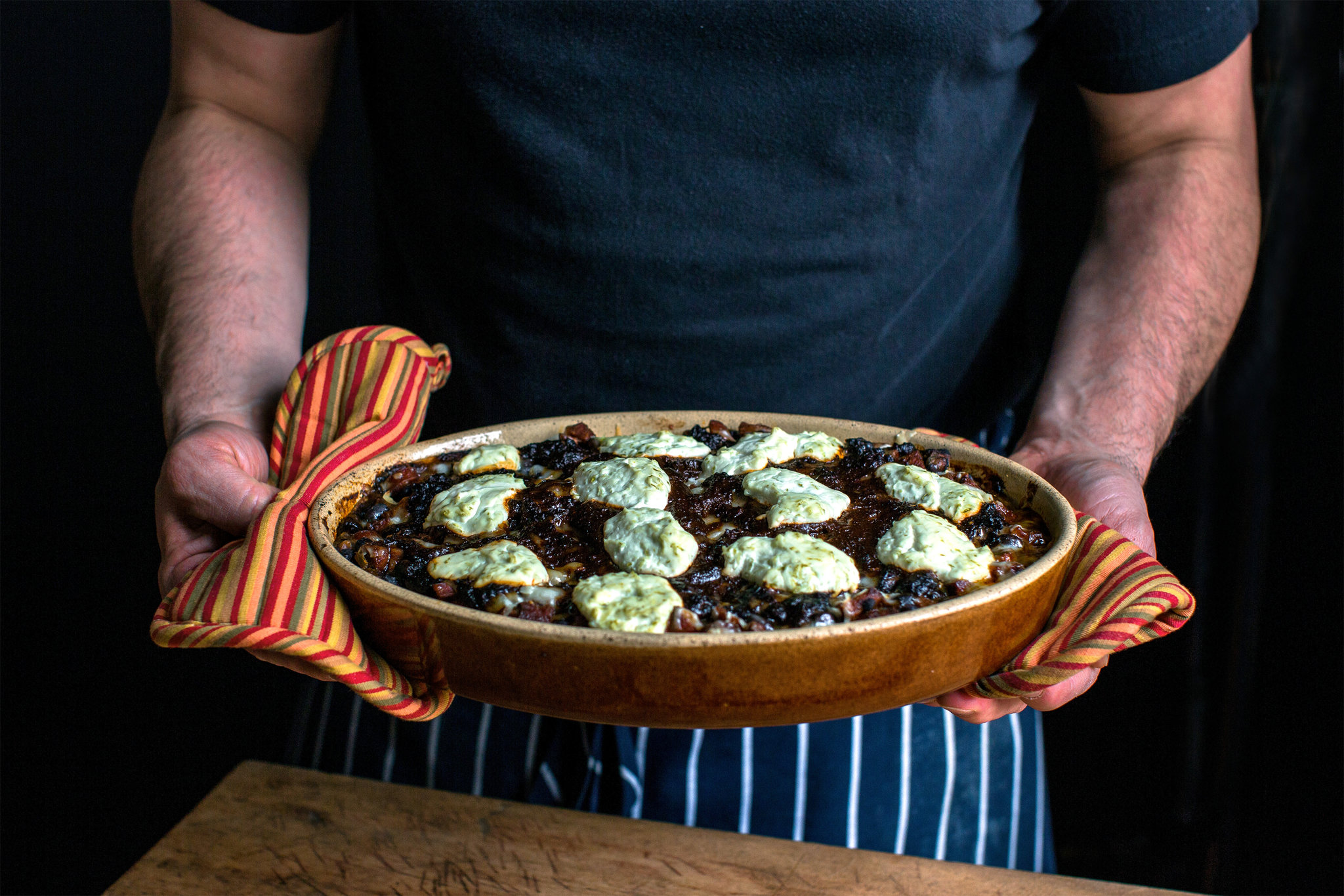 Black Bean Chorizo Casserole with Pickled Onions Dining and Cooking