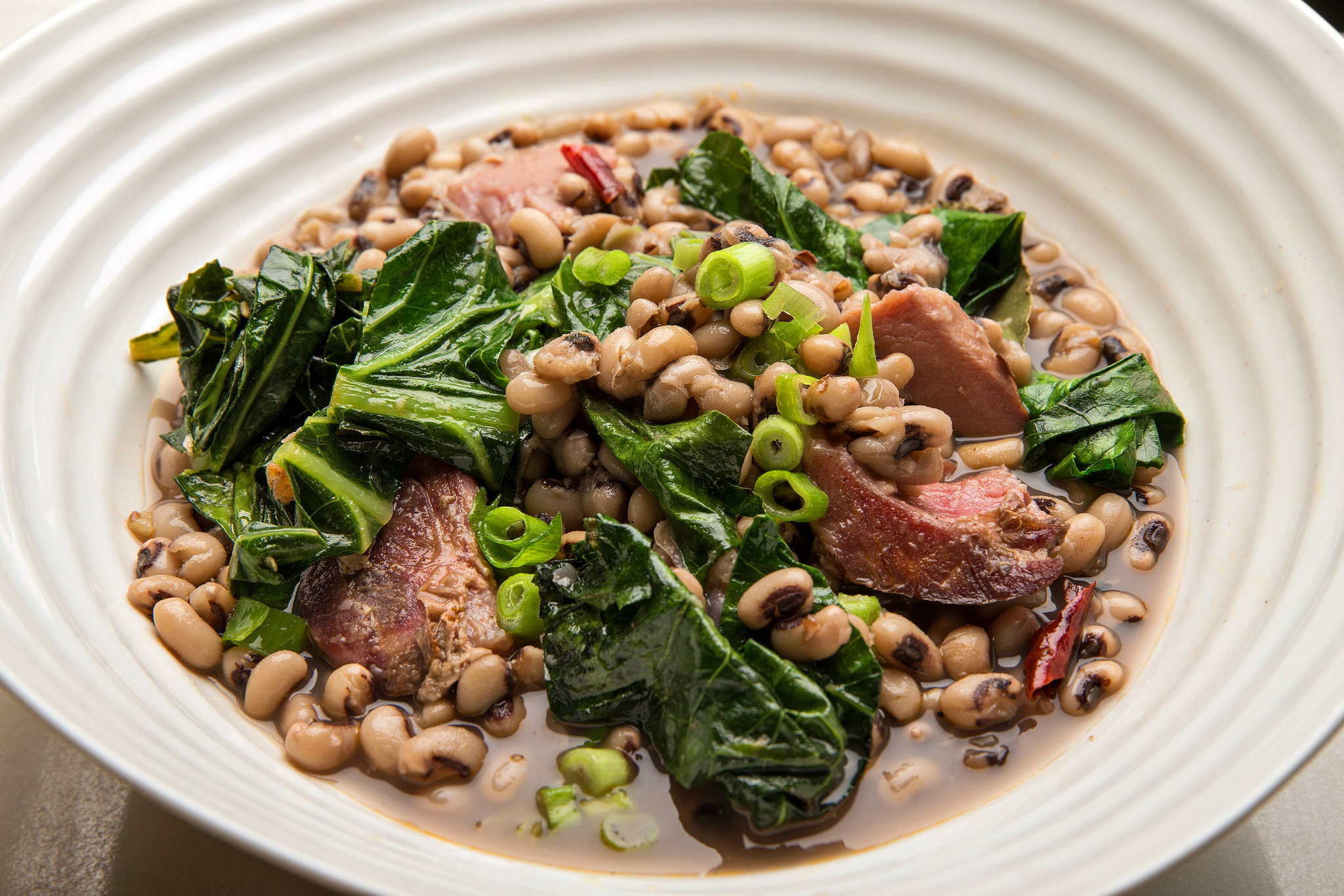 BlackEyed Peas With Ham Hock and Collards Dining and Cooking