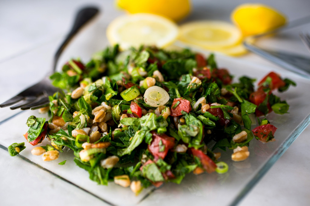Chopped Herb Salad with Farro