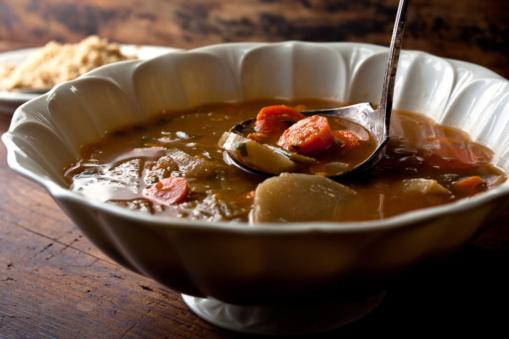 Couscous With Turnips and Sweet Potatoes