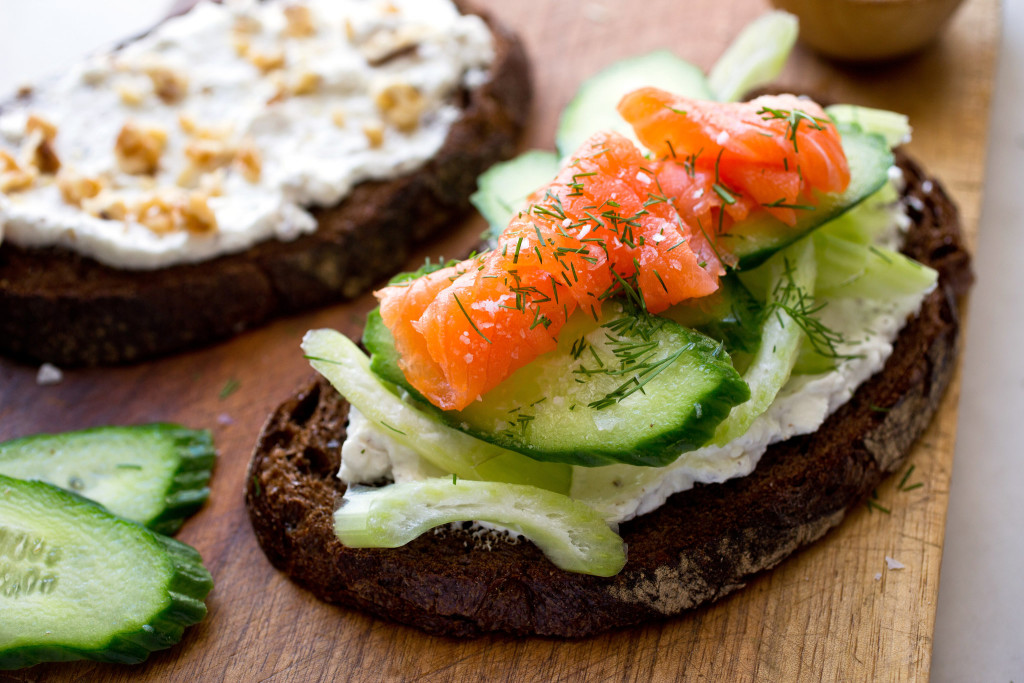 Creamy Goat Cheese and Cucumber Sandwich